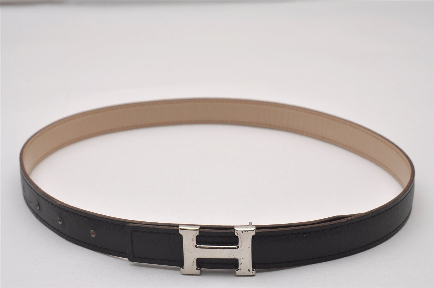 Authentic HERMES Mini Constance Leather Belt Size 65cm 25.6