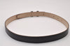 Authentic HERMES Mini Constance Leather Belt Size 65cm 25.6" Black Beige 5767I