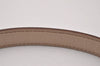 Authentic HERMES Mini Constance Leather Belt Size 65cm 25.6" Black Beige 5767I