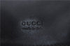 Authentic GUCCI Waist Bum Bag GG Canvas Leather 28566 Black 5768D