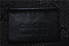 Authentic GUCCI Waist Bum Bag GG Canvas Leather 28566 Black 5768D