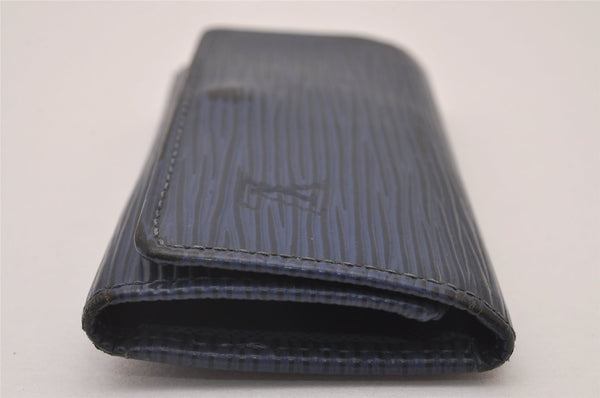 Authentic Louis Vuitton Epi Multicles 4 Key Case Blue M63825 LV 5768I