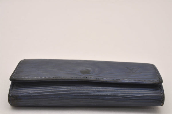 Authentic Louis Vuitton Epi Multicles 4 Key Case Blue M63825 LV 5768I