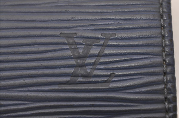Authentic Louis Vuitton Epi Multicles 4 Key Case Blue M63825 LV 5768I