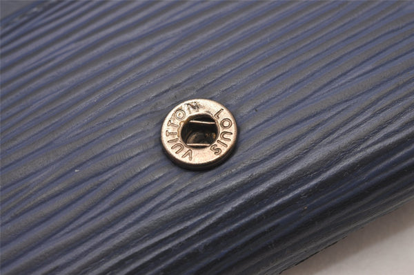 Authentic Louis Vuitton Epi Multicles 4 Key Case Blue M63825 LV 5768I