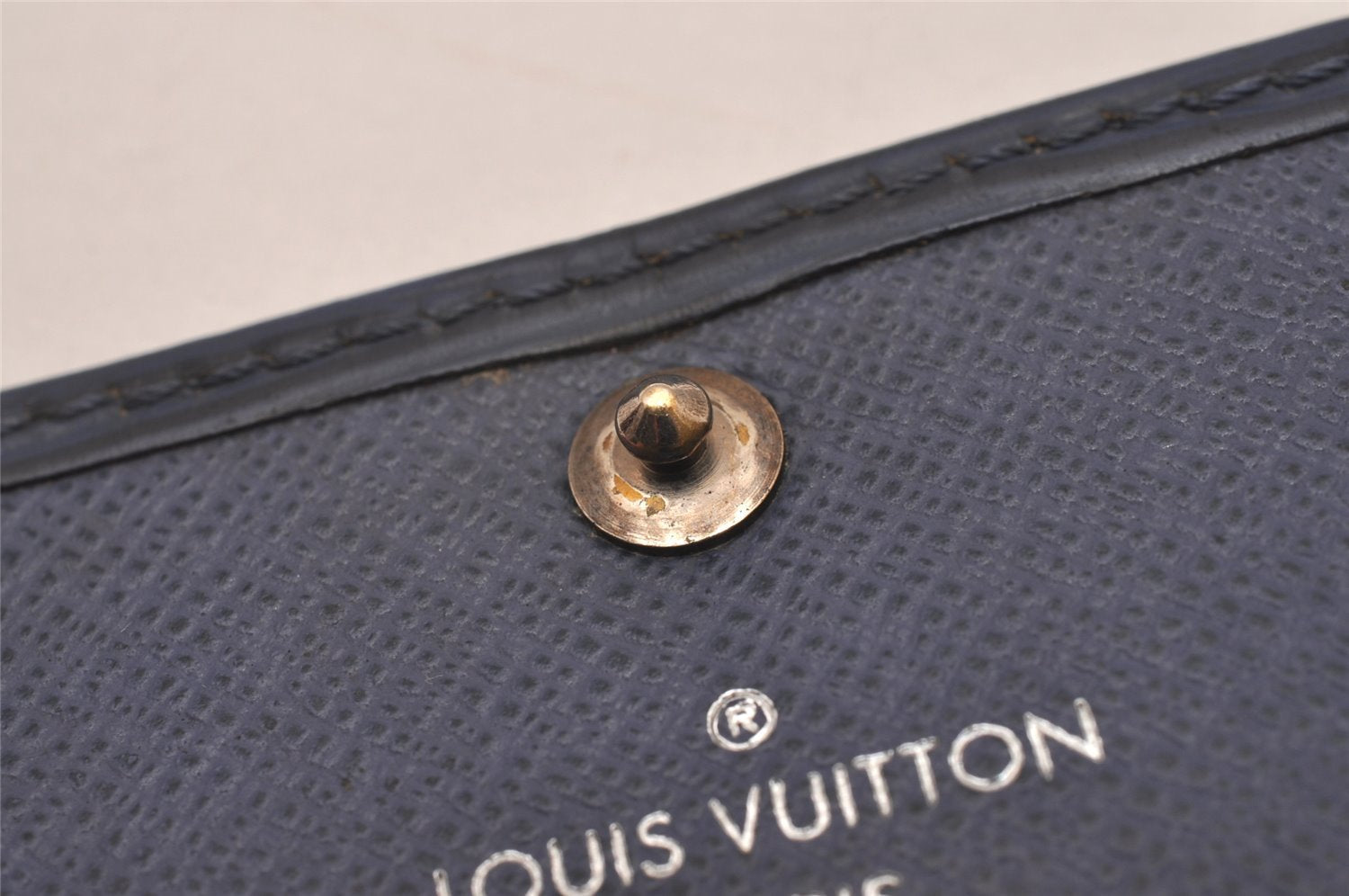 Authentic Louis Vuitton Epi Multicles 4 Key Case Blue M63825 LV 5768I
