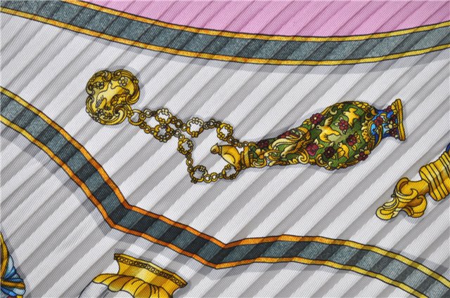 Authentic HERMES Pleats Scarf 