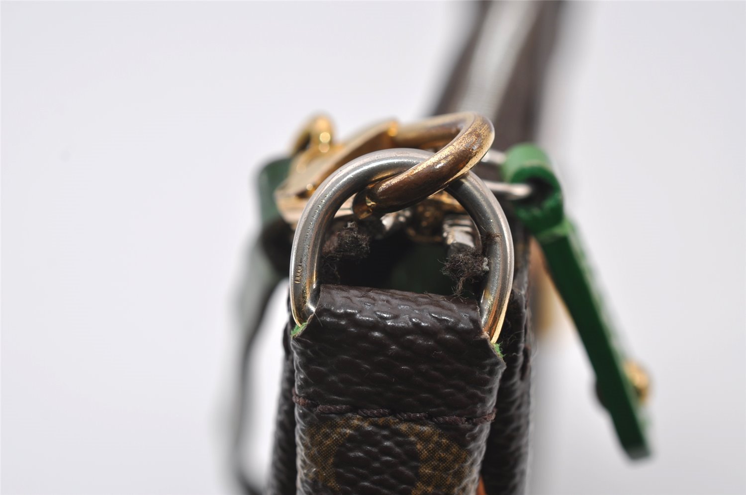 Auth Louis Vuitton Monogram Perforated Pochette Accessoires M95184 Pouch 5769I