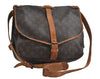 Authentic Louis Vuitton Monogram Saumur 35 Shoulder Cross Bag M42254 LV 5770I