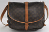 Authentic Louis Vuitton Monogram Saumur 35 Shoulder Cross Bag M42254 LV 5770I