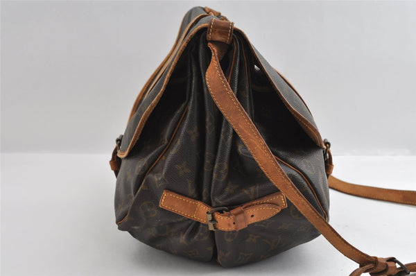 Authentic Louis Vuitton Monogram Saumur 35 Shoulder Cross Bag M42254 LV 5770I