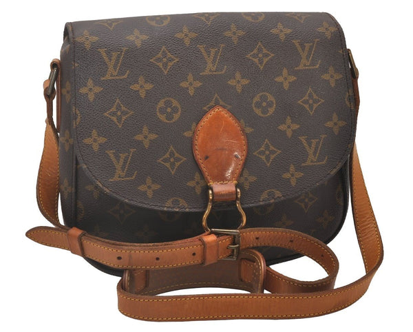 Authentic Louis Vuitton Monogram Saint Cloud GM M51242 Shoulder Cross Bag 5771I