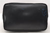 Authentic GUCCI Bamboo Shoulder Hand Bag Purse Nylon Leather Black 5772C