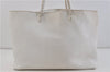 Authentic FENDI Selleria Shoulder Tote Bag Leather White 5773C