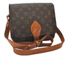 Authentic Louis Vuitton Monogram Cartouchiere MM M51253 Shoulder Cross Bag 5773I