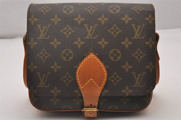 Authentic Louis Vuitton Monogram Cartouchiere MM M51253 Shoulder Cross Bag 5773I