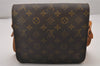 Authentic Louis Vuitton Monogram Cartouchiere MM M51253 Shoulder Cross Bag 5773I