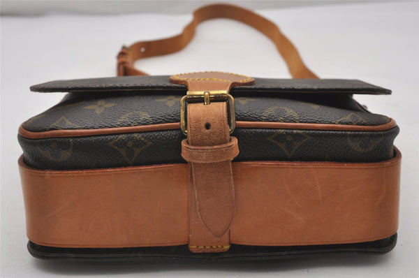 Authentic Louis Vuitton Monogram Cartouchiere MM M51253 Shoulder Cross Bag 5773I