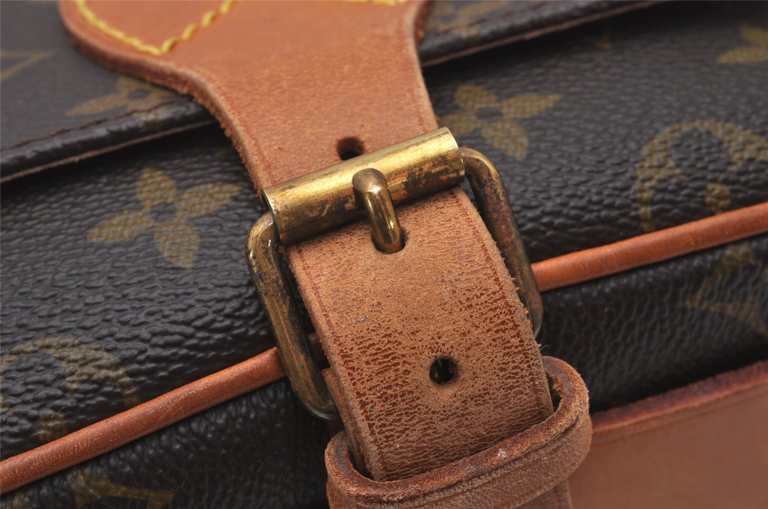 Authentic Louis Vuitton Monogram Cartouchiere MM M51253 Shoulder Cross Bag 5773I