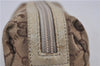 Authentic GUCCI Pouch Purse GG Canvas Leather 29596 Brown 5776D