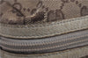 Authentic GUCCI Pouch Purse GG Canvas Leather 29596 Brown 5776D