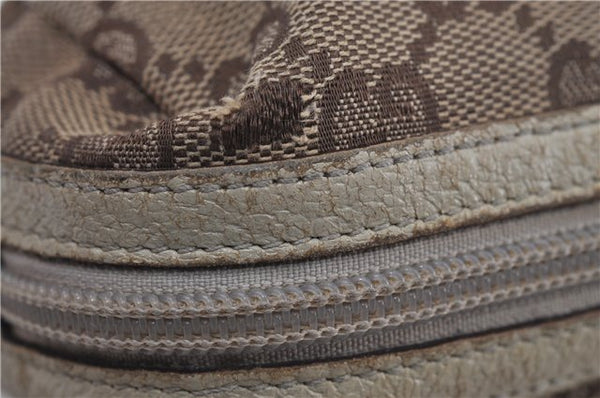 Authentic GUCCI Pouch Purse GG Canvas Leather 29596 Brown 5776D