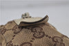 Authentic GUCCI Pouch Purse GG Canvas Leather 29596 Brown 5776D