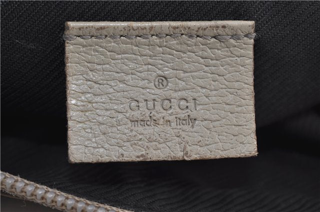 Authentic GUCCI Pouch Purse GG Canvas Leather 29596 Brown 5776D