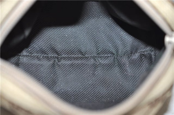 Authentic GUCCI Pouch Purse GG Canvas Leather 29596 Brown 5776D