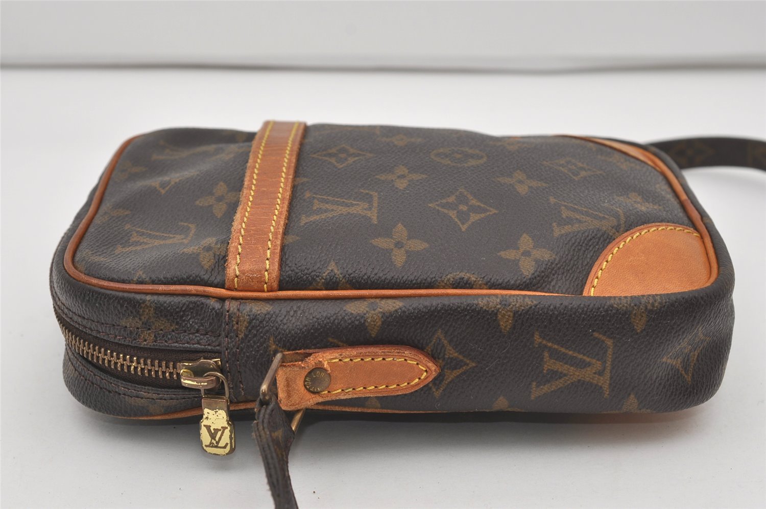 Authentic Louis Vuitton Monogram Danube Shoulder Cross Body Bag M45266 LV 5776I