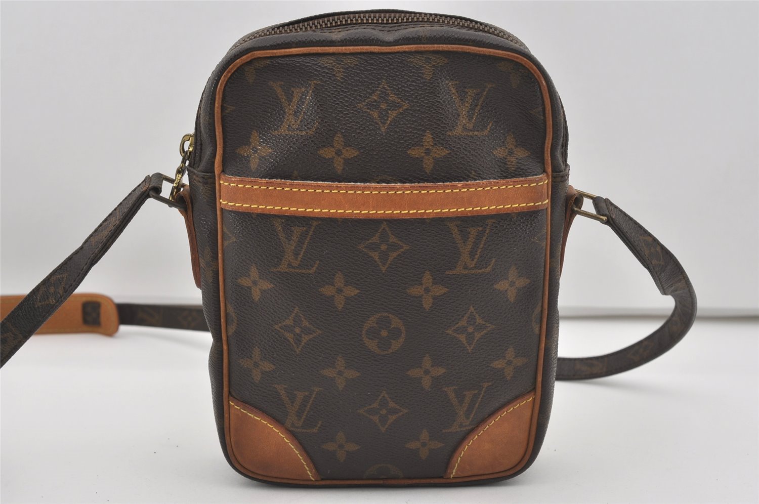 Authentic Louis Vuitton Monogram Danube Shoulder Cross Body Bag M45266 LV 5778I