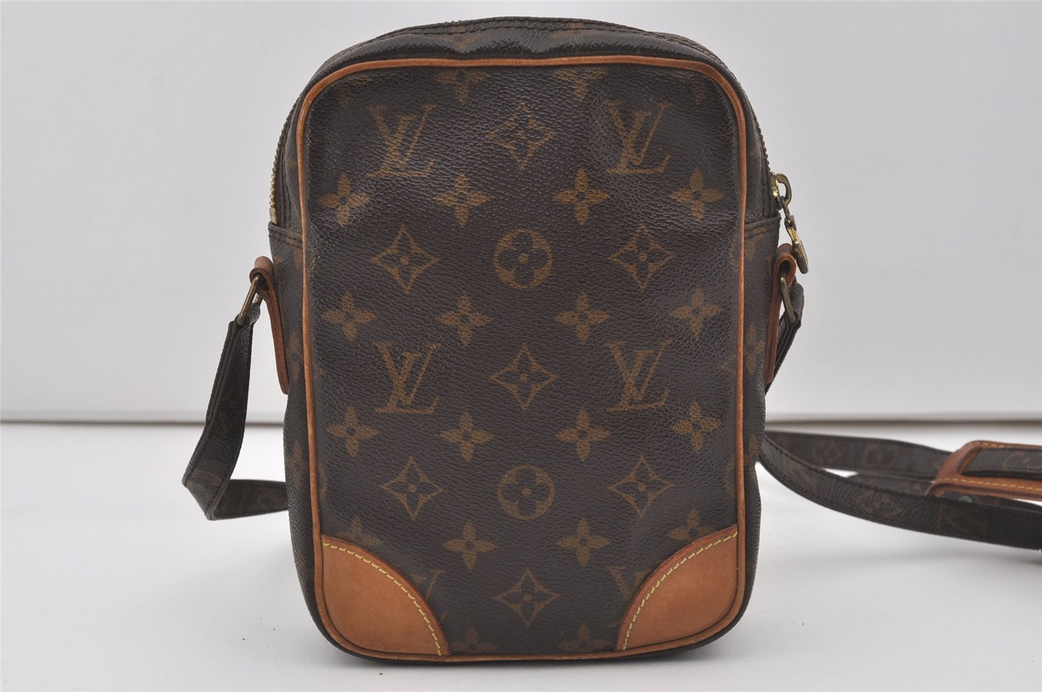 Authentic Louis Vuitton Monogram Danube Shoulder Cross Body Bag M45266 LV 5778I