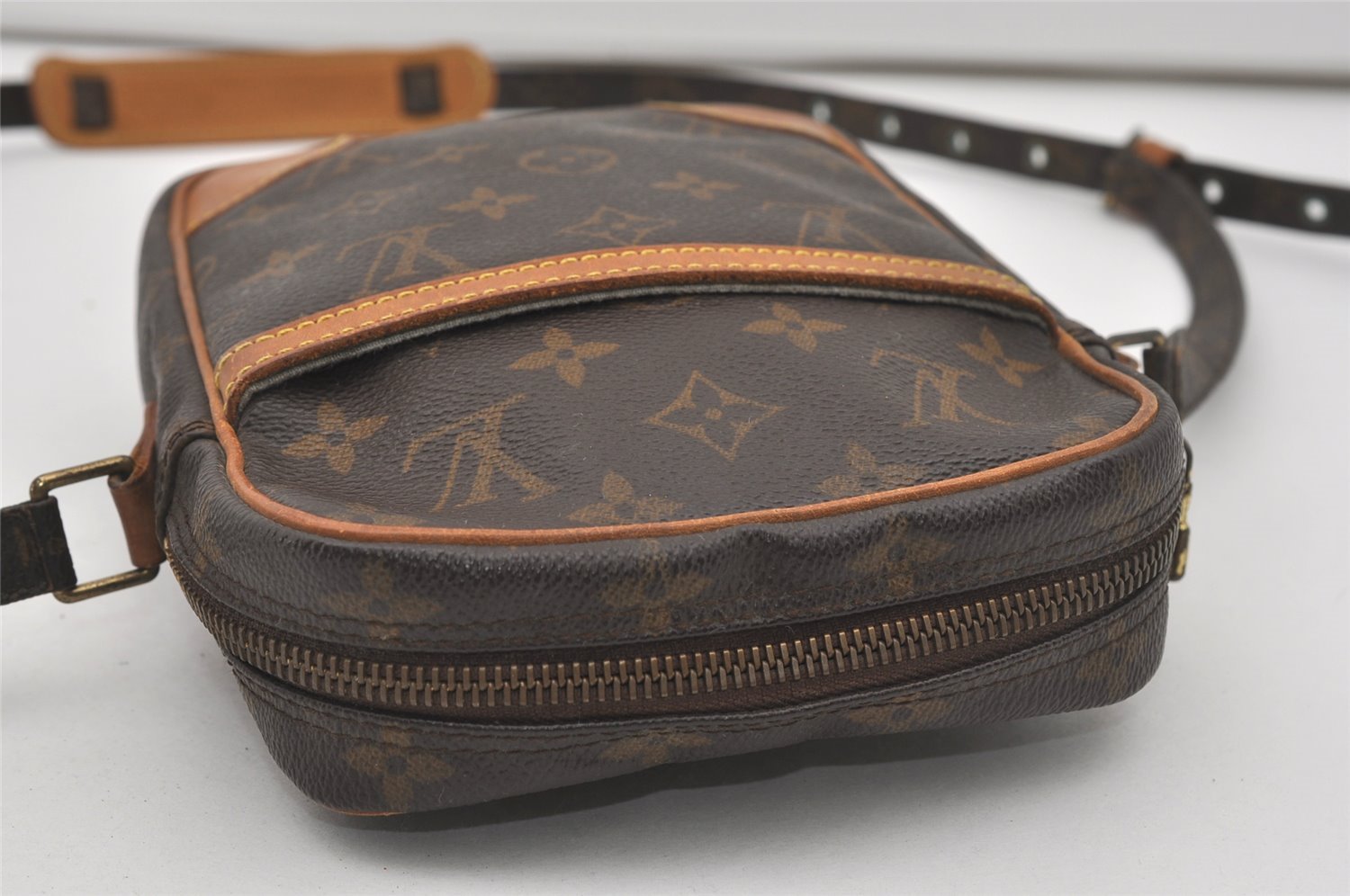 Authentic Louis Vuitton Monogram Danube Shoulder Cross Body Bag M45266 LV 5778I