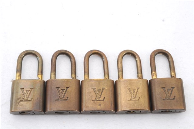 Authentic LOUIS VUITTON Padlock Gold 10Set LV 5779C