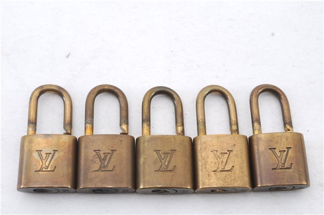 Authentic LOUIS VUITTON Padlock Gold 10Set LV 5779C