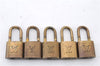 Authentic LOUIS VUITTON Padlock Gold 10Set LV 5779C