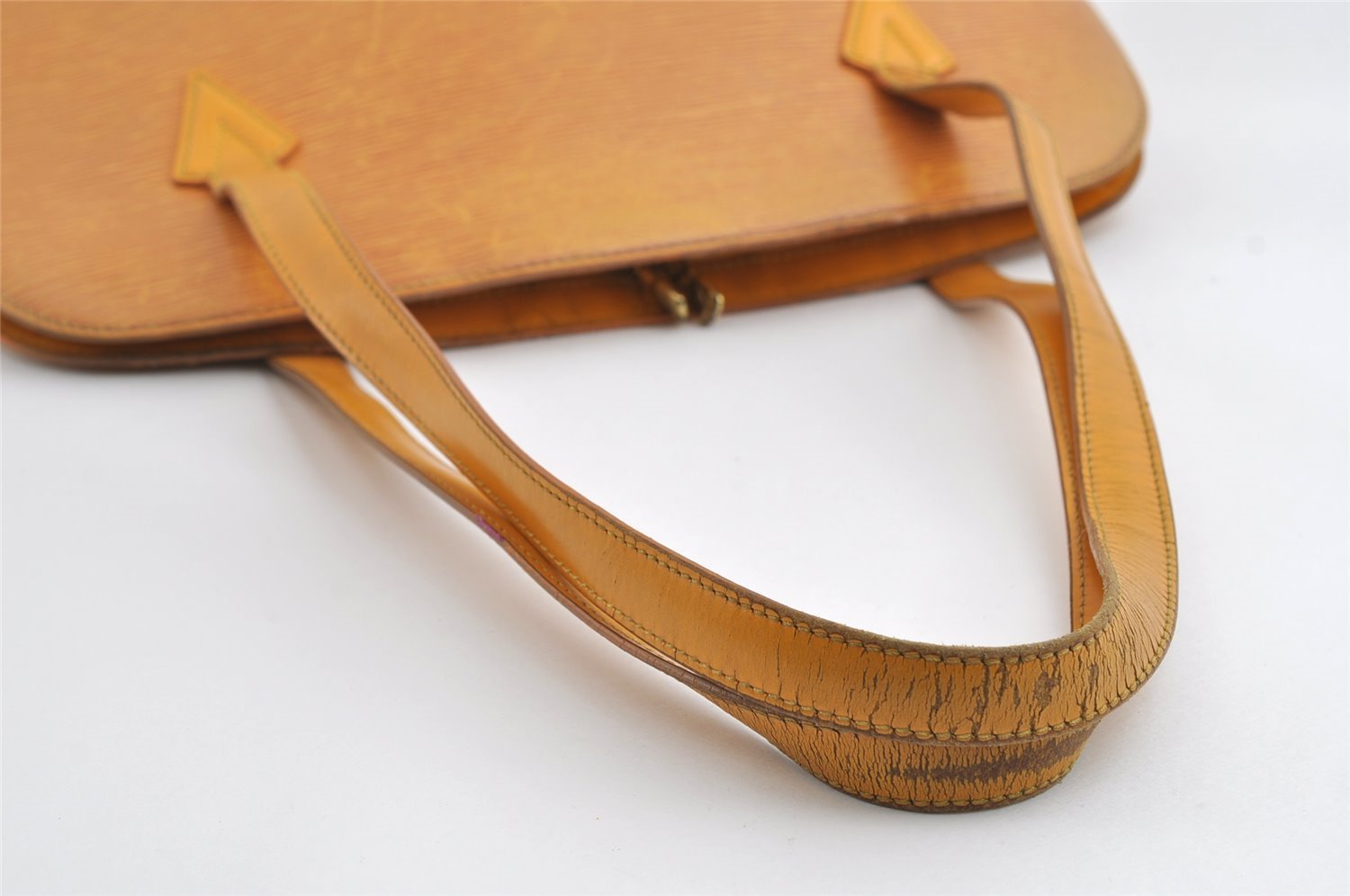 Authentic Louis Vuitton Epi Lussac Shoulder Tote Bag Yellow M52289 LV 5779I