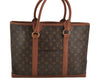Auth Louis Vuitton Monogram Sac Weekend PM Vintage Tote Bag M42425 Junk 5781I