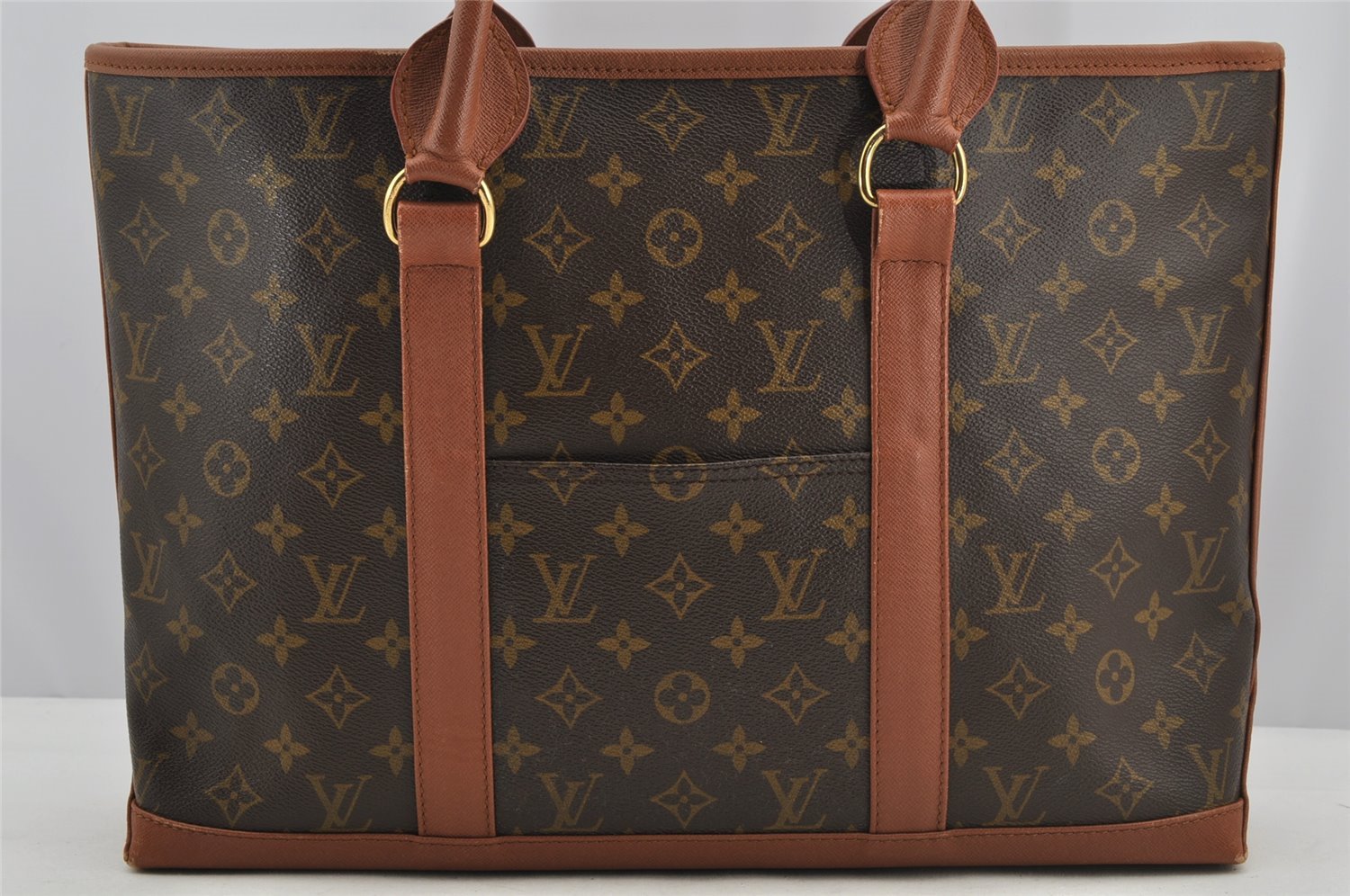 Auth Louis Vuitton Monogram Sac Weekend PM Vintage Tote Bag M42425 Junk 5781I