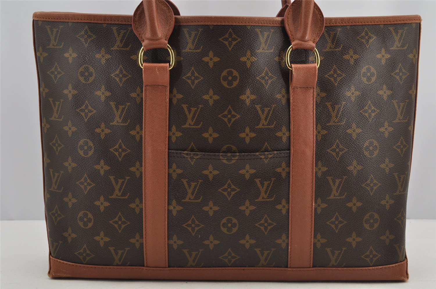 Auth Louis Vuitton Monogram Sac Weekend PM Vintage Tote Bag M42425 Junk 5781I