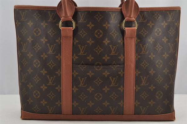Auth Louis Vuitton Monogram Sac Weekend PM Vintage Tote Bag M42425 Junk 5781I