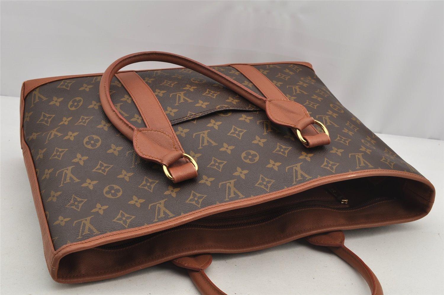 Auth Louis Vuitton Monogram Sac Weekend PM Vintage Tote Bag M42425 Junk 5781I