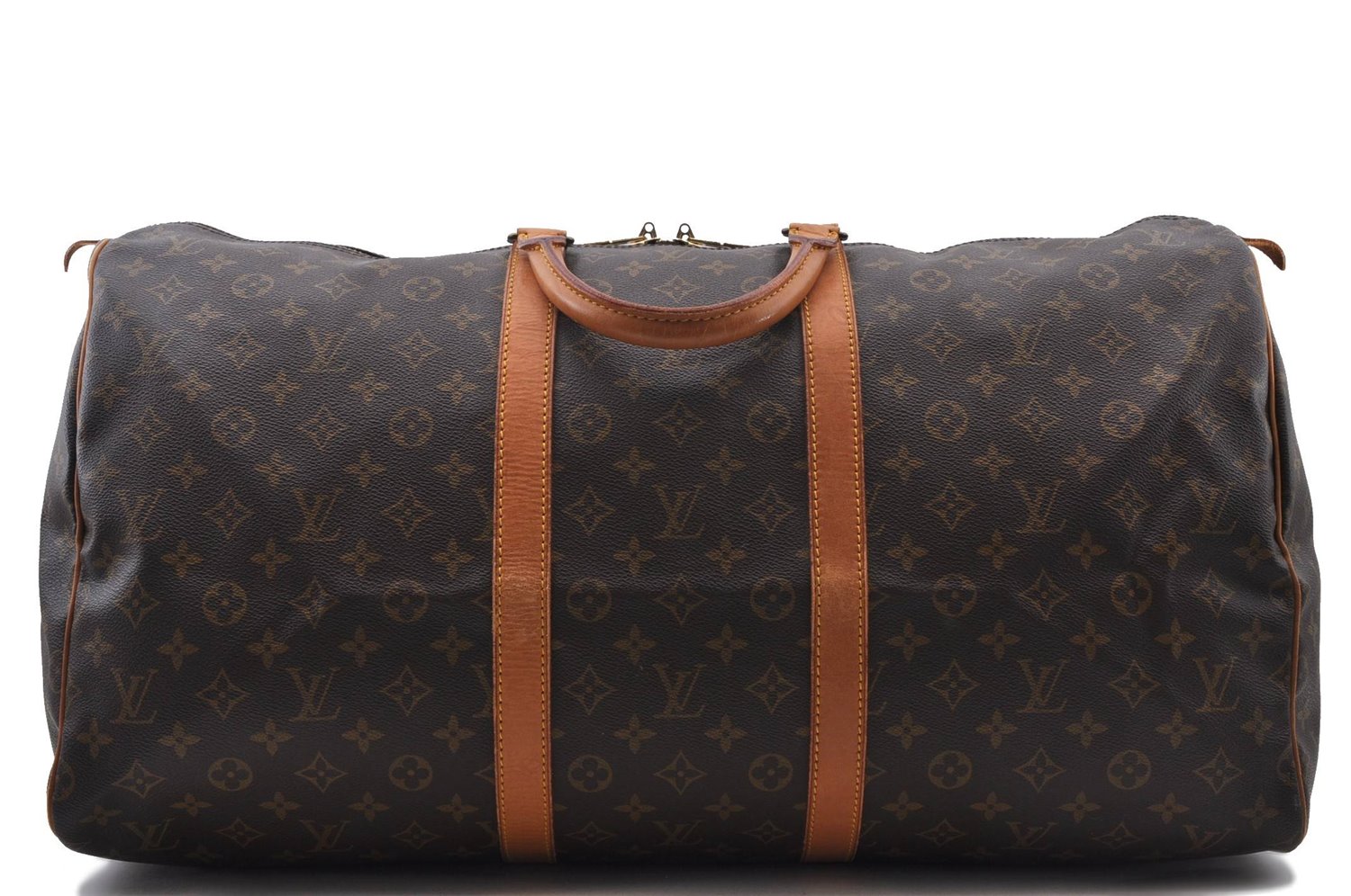 Authentic LOUIS VUITTON Monogram Keepall 55 Boston Bag M41424 LV 5783C