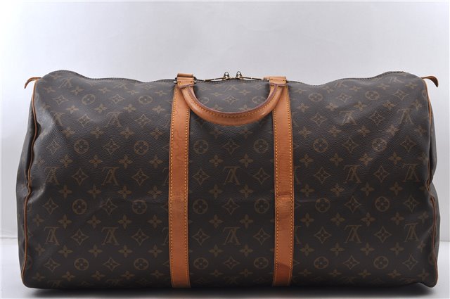 Authentic LOUIS VUITTON Monogram Keepall 55 Boston Bag M41424 LV 5783C