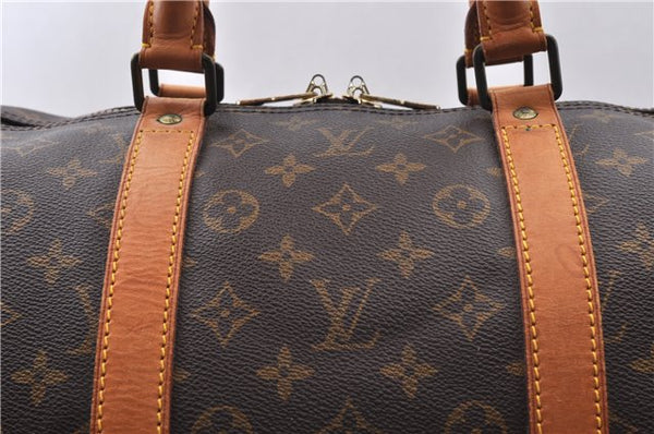 Authentic LOUIS VUITTON Monogram Keepall 55 Boston Bag M41424 LV 5783C