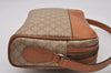 Authentic CELINE Macadam Blason Shoulder Cross Bag PVC Leather Beige Junk 5783I