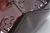 Auth Louis Vuitton Vernis Rose Wood Avenue Shoulder Bag Wine Red M93510 LV 5785E