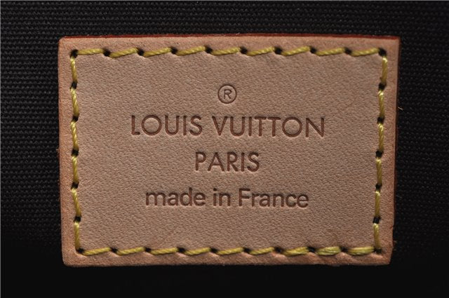 Auth Louis Vuitton Vernis Rose Wood Avenue Shoulder Bag Wine Red M93510 LV 5785E