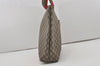 Authentic GUCCI Web Sherry Line GG Plus Tote Bag PVC Leather Brown Junk 5785I
