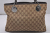 Authentic GUCCI Eclipse Shoulder Hand Bag GG Canvas Leather 120837 Brown 5787I